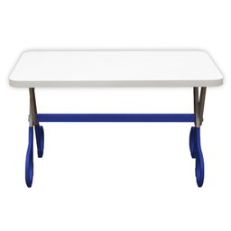 Mesa Escrivaninha Infantil com Pés Tesoura para Atividades:azul - 3