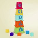 Ver imagem 6 de Brinquedo de Bebê Copos Geométricos 2 em 1 Vira Torre Encaixe Infantil 10 - 36 Meses Chicco