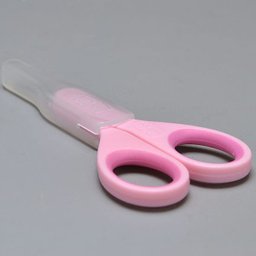 Tesourinha Para Bebês Com Protetor Ergonomica Pontas Curvadas Arredondadas +0 Meses Chicco Rosa - 4