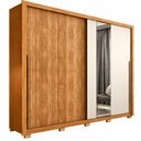 Ver imagem 2 de Guarda Roupa Casal 2 Portas Correr 4 Gavetas 1 Espelho Roma Caemmun