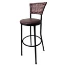 Ver imagem 2 de Kit 4 Banquetas Bistrô Hawaii Capuccino Assento Marrom