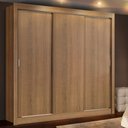 Ver imagem 1 de Guarda Roupa Casal Madesa Lyon 3 Portas de Correr 2 Gavetas - Rustic