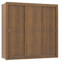 Ver imagem 3 de Guarda Roupa Casal Madesa Lyon 3 Portas de Correr 2 Gavetas - Rustic