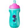 Copo Térmico Com Canudo Antivazamento +12 Meses 260ml Straw Cup Tommee Tippee Menino - Rosa e Verde - 1