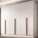 Ver imagem 1 de Guarda-Roupa 100% MDF 6 Portas 3 Gavetas Lisboa Yescasa Branco