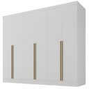 Ver imagem 2 de Guarda-Roupa 100% MDF 6 Portas 3 Gavetas Lisboa Yescasa Branco