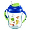 Copo de Treinamento Com Canudo e Alças Bebês Crianças +6 Meses 270ml Antivazamento First Moments - 2