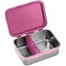 Porta Lanches Infantil Bento Box Rosa Chock em Aço Inox Hot e Cold Para 6+ Meses - Fisher Price - 3