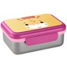 Porta Lanches Infantil Bento Box Rosa Chock em Aço Inox Hot e Cold Para 6+ Meses - Fisher Price - 2
