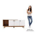 Ver imagem 6 de Rack para TV até 60 Polegadas Zuri 100% MDF 3 Portas Pés em Madeira