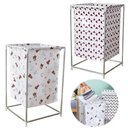 Ver imagem 4 de Cesto Roupa Suja Lavanderia Inox Desmontavel Portatil Quarto Organizador Brinquedos Roupeiro