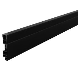 Rodapé de PVC 7cmx15mmx2,40m Master 6 UN AZN - Preto - 2