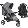 Conjunto Carrinho Bebê Passeio Berço Cross Trail De 0 a 15kg com Bebê Conforto Cocoon De 0 a - Preto - 1