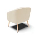 Ver imagem 6 de Kit 2 Poltronas Stella Linho Grosso Bege A19 Pés Palito Natural - D'Rossi