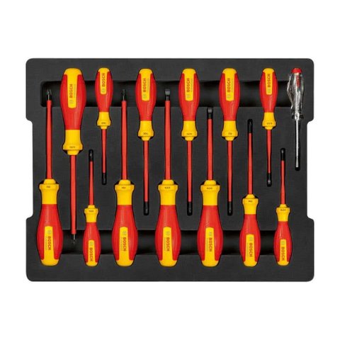 Jogo de Chaves de Fenda Isoladas Vde 14 Peças Bosch