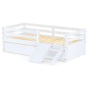 Ver imagem 2 de Bicama Solteiro Dreams Grade de Proteção e Mini Escada/escorregador Branco Megamobilia