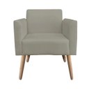 Ver imagem 4 de Poltrona Marisa Suede Marrom Rato Pés Palito Natural D'Rossi