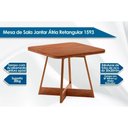 Ver imagem 3 de Conjunto: Mesa Sala Jantar Átria 1593 Aço C/ Tampo Madeirado 90x90cm e 4 Cadeiras Duo Rose/freij