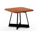 Ver mais imagens de Conjunto: Mesa Sala Jantar Átria 1593 Aço C/ Tampo Madeirado 90x90cm e 4 Cadeiras Duo Rose/freij