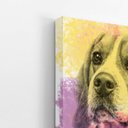 Ver imagem 3 de Quadro Cachorro Beagle Aquarela Tinta Canvas 30x40cm