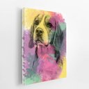 Ver imagem 2 de Quadro Cachorro Beagle Aquarela Tinta Canvas 30x40cm