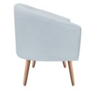 Ver imagem 4 de Poltrona Stella Linho Cinza Claro A05 Pés Palito Natural - D'Rossi