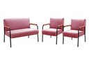 Ver imagem 1 de Conjunto Jade 2+1+1 Lugares Cor:Suede Rosa 280