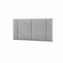 Ver imagem 1 de Cabeceira Cama Box Estofada Casal 1,40 Suede Cinza com LED