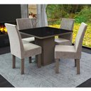 Ver imagem 2 de Conjunto Mesa 4 Cadeiras Talismã New Ônix Madeira Eucalipto
