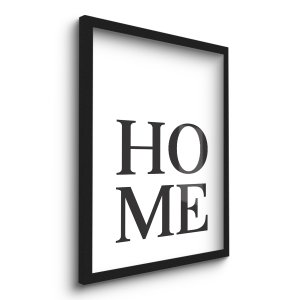 Quadro Decorativo Home Lar 45x33 C/vidro