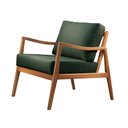 Ver imagem 2 de Poltrona Decorativa Veludo Verde Isis