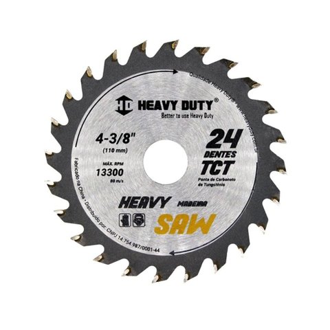 Kit 3 Serra Circular Vídea para Madeira 4.3/8" X 24 Dentes