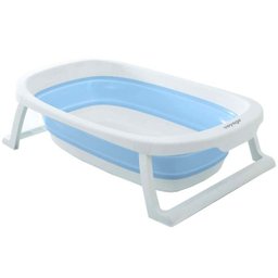 Banheira Retrátil Infantil Glub De 0 Meses Até 15Kg - Voyage - Azul - 1