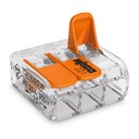 Ver imagem 1 de Conector Wago Compacto de Emenda 221 - 413 Transparente para 3 Fios 10 Unidades