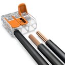 Ver imagem 2 de Conector Wago Compacto de Emenda 221 - 413 Transparente para 3 Fios 10 Unidades