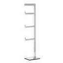Ver imagem 1 de Papeleira Vertical Piso 3 Rolos 60cm Porta Papel Higiênico Banheiro Aço Inox Polido Brilhante Linha 