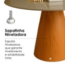 Ver imagem 6 de Mesa de Jantar Cone Redonda Laminado em Madeira 120cm Cairo