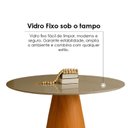 Ver imagem 4 de Mesa de Jantar Cone Redonda Laminado em Madeira 120cm Cairo Bege/Fendi/Cinamomo