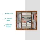 Ver imagem 4 de Guarda Roupa Casal 8 Portas 4 Gavetas Espelho 1096 Carraro - Native