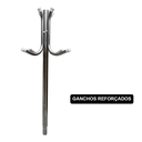 Ver imagem 6 de Cabideiro Mancebo de Chão para Roupa 12 Ganchos Aço Zincado