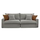 Ver imagem 3 de Sofá Dallas Linho Dois Módulos de 80cm B15 Meu Sofá Online A230 Linho Cinza