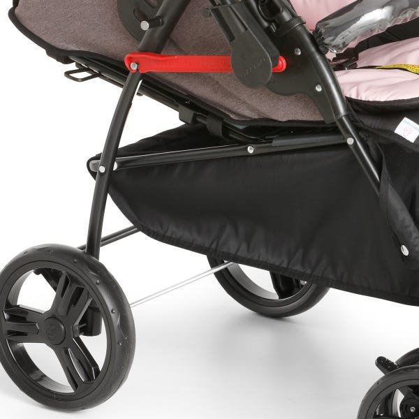 Carrinho Bebê Galzerano Berço Passeio Maranello II até 15 Kg - Rosa Preto - 3