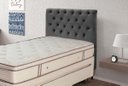 Ver imagem 1 de Cabeceira Solteiro Embaixatriz 90cm para Box 88cm Estofada Tecido Suede - Simbal
