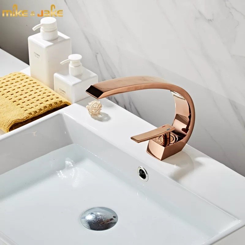 Torneira Banheiro Lavabo Rose Gold Slim Monocomando Premium iCasa Shop - IC-055RG - 3
