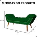 Ver imagem 6 de Recamier Sofá Divã Namoradeira Sienna 90cm Solteiro Suede