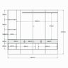 Painel Intense P/ Tvs até 55'' C/ Gaveteiros e Prateleiras Suporte para Itens - Freijo Ripado/off - 5