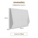 Ver imagem 6 de Cama Japonesa Louvre com Cabeceira Estofada Courino Caramelo e Linho Bege Sallar Home