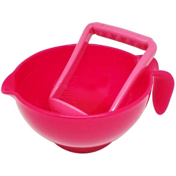 Kit Amassador Para Papinha de Bebê Smash Smash Multikids Baby - Rosa