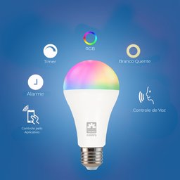 Kit 2 Lâmpada Inteligente 11w Smart Color Kian E27 Bivolt - 5