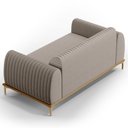 Ver imagem 5 de Sofá 180cm 3 Lugares Base Gold Molino D06 Linho C-370 Bege - Mpozenato